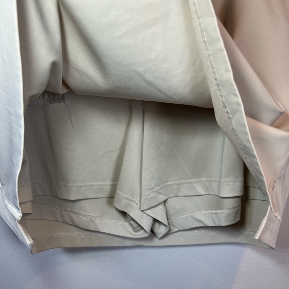 Lady Hagen Women’s Performance Skort Beige Lined Stretch Ribbon Pockets Size 16 - Picture 5 of 16